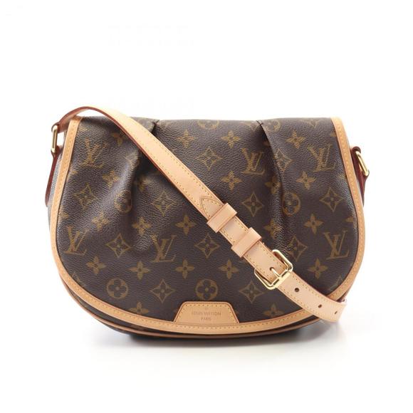Louis Vuitton Menilmontant PM Shoulder Bag in Coated Canvas and Leather with ... - Picture 1 of 10